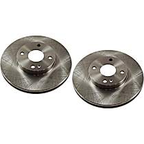 Front Brake Disc, Plain Surface, Vented, 4 Lugs, 257.05 mm, 2.0L 4Cyl, Pro-Line Series