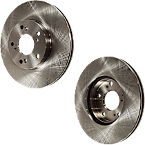 Front Brake Disc, Plain Surface, Vented, 5 Lugs, 281.94 mm, Automatic CVT Transaxle, 282mm  Disc, 1.8L 4Cyl, Pro-Line Series