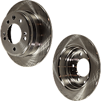 Rear Brake Disc, Plain Surface, Solid, 5 Lugs, 261.87 mm, 2.0L 4Cyl, Pro-Line Series