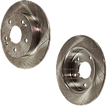 Rear Brake Disc, Plain Surface, Solid, 5 Lugs, 259.59 mm, 1.8L 4Cyl, Pro-Line Series