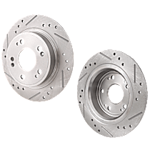 Front Brake Disc, Cross-drilled and Slotted, Vented, 5 Lugs, 279.91 mm, 2.0L 4Cyl, Pro-Line Series