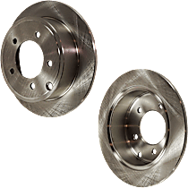 Rear Brake Discs, Plain Surface, Solid, 5 Lugs, 10.32 in. OD, With Rear Disc Brake, Pro-Line Series
