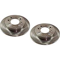 Rear Brake Disc, Plain Surface, Solid, 4 Lugs, 257.81 mm,, Pro-Line Series
