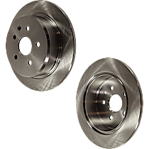 Rear Brake Disc, Plain Surface, Solid, 5 Lugs, 307.09 mm, 4.3L 8Cyl, Pro-Line Series