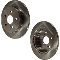 Rear Brake Disc, Plain Surface, Solid, 5 Lugs, Pro-Line Series