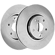 Front Brake Disc, Plain Surface, Solid, 5 Lugs, 268.99 mm, Base, 3.3L 6Cyl, Pro-Line Series