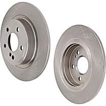 Rear, Driver or Passenger Side Brake Disc, Plain Surface, Solid, 5 Lugs, 295 mm,, Pro-Line Series