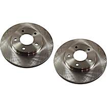 Front Brake Discs, Plain Surface, Vented, 5 Lugs, 10.87 in. Disc Diameter, Pro-Line Series