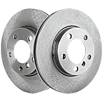 Front Brake Disc, Plain Surface, Vented, 5 Lugs, 293.88 mm, Base, 1.6L 4Cyl, Pro-Line Series