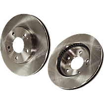 Front Brake Disc, Plain Surface, Vented, 5 Lugs, Pro-Line Series