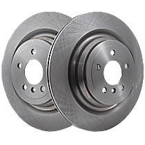 Rear Brake Discs, Plain Surface, Vented, 5 Lugs, Pro-Line Series