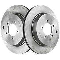 Rear Brake Disc, Plain Surface, Vented, 5 Lugs, 330 mm, 2.0L 4Cyl, Pro-Line Series