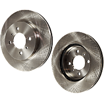 Front Brake Disc, Plain Surface, Vented, 4 Lugs, 256.03 mm, 2.0L 4Cyl, Pro-Line Series