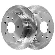 Rear Brake Discs, Plain Surface, Solid, 5 Lugs, 11.48 in. Disc Diameter, Pro-Line Series
