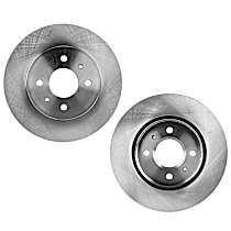 Front and Rear Brake Disc, Plain Surface, Vented, 4 Lugs, 250.19 mm, 1.9L 4Cyl, Pro-Line Series
