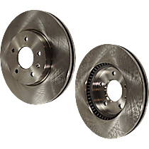Front and Rear Brake Disc, Plain Surface, Vented, 5 Lugs, 295.91 mm,, Pro-Line Series