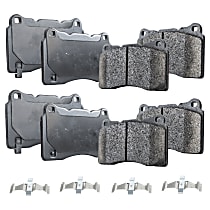 Front and Rear Brake Pad Sets, Ceramic, Pro-Line Series