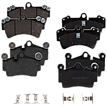 Front and Rear Organic Brake Pad Set, enginevinname: B