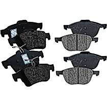 Front and Rear Ceramic - Front, Organic - Rear Brake Pad Set, Pro-Line Series