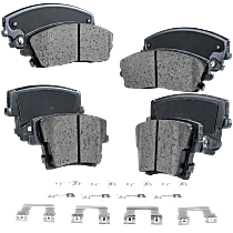 Front and Rear Brake Pad Sets, Pro-Line Series, Ceramic Pad Material