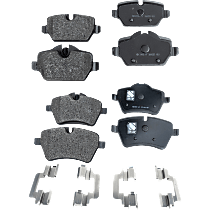 Front and Rear Brake Pad Sets, Ceramic - Front; Organic - Rear, Pro-Line Series