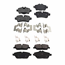 Front and Rear Brake Pad Set, Organic, Pro-Line Series
