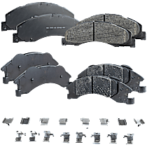 Front and Rear Ceramic - Front, Semi-Metallic - Rear Brake Pad Set, Pro-Line Series