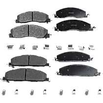 Front and Rear Brake Pad Set, Semi-Metallic, Pro-Line Series