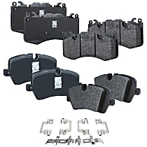 Front and Rear Brake Pad Sets, Organic - Front; Semi-Metallic - Rear, Pro-Line Series