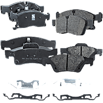 Front and Rear Brake Pad Sets, Pro-Line Series, Ceramic Pad Material