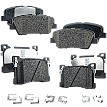 Front and Rear Brake Pad Sets, Pro-Line Series, Organic - Front; Ceramic - Rear Pad Material