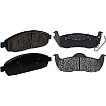 Front and Rear Brake Pad Sets, Ceramic - Front; Semi-Metallic - Rear, Pro-Line Series