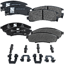 Front and Rear Brake Pad Set, Semi-Metallic, Pro-Line Series
