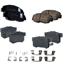 Front and Rear Brake Pad Sets, Pro-Line Series, Ceramic Pad Material