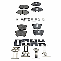 Front and Rear Brake Pad Sets, Ceramic, Pro-Line Series