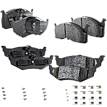 Front and Rear Brake Pad Sets, Ceramic, Pro-Line Series