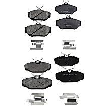 Front and Rear Ceramic Brake Pad Set, Pro-Line Series