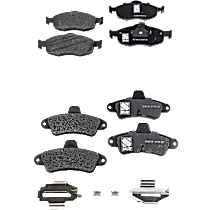 Front and Rear Brake Pad Sets, Semi-Metallic, Pro-Line Series