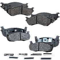 Front and Rear Brake Pad Sets, Semi-Metallic, Pro-Line Series