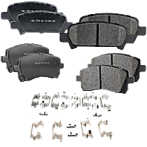 Front and Rear Ceramic Brake Pad Set, Pro-Line Series