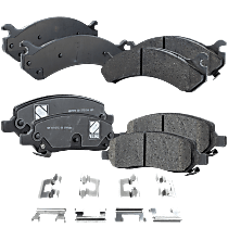 Front and Rear Ceramic Brake Pad Set, Heavy Duty Brakes, Pro-Line Series