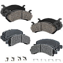 Front and Rear Brake Pad Set, Ceramic - Front, Semi-Metallic - Rear, Pro-Line Series