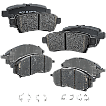 Front and Rear Brake Pad Sets, Pro-Line Series, Ceramic Pad Material