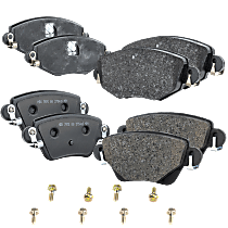 Front and Rear Brake Pad Sets, Organic - Front; Ceramic - Rear, Pro-Line Series