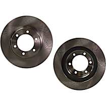 Front Brake Disc, Plain Surface, Vented, 6 Lugs, 338.07 mm, 4.7L 8Cyl, Pro-Line Series