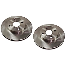 Front Brake Disc, Plain Surface, Vented, 4 Lugs, Pro-Line Series