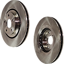 Front and Rear Brake Disc, Plain Surface, Vented, 5 Lugs, 327.91 mm, Pro-Line Series