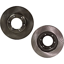 Front and Rear Brake Disc, Plain Surface, Vented, 6 Lugs Pro-Line Series