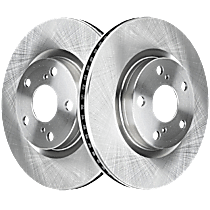Front Brake Disc, Plain Surface, Vented, 5 Lugs, 295.91 mm, 2.5L 4Cyl, Pro-Line Series