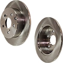 Rear Brake Disc, Plain Surface, Solid, 5 Lugs, 280.92 mm, Pro-Line Series